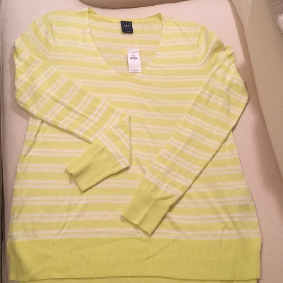 GAP Sweaters - Lightweight Florescent Yellow Sweater